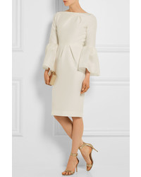 Robe en soie blanche Roksanda