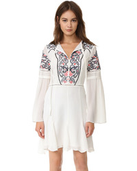 Robe en soie blanche Parker