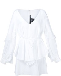 Robe en soie blanche Thomas Wylde