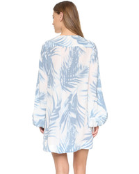 Robe en soie bleu clair BCBGMAXAZRIA