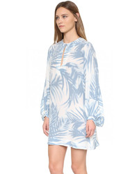 Robe en soie bleu clair BCBGMAXAZRIA