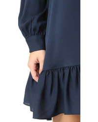 Robe en soie bleu marine Milly