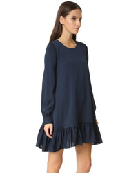 Robe en soie bleu marine Milly