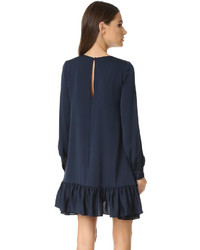 Robe en soie bleu marine Milly