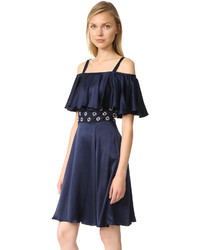 Robe en soie bleu marine Temperley London