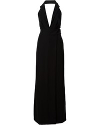 Robe en soie noire Alexandre Vauthier