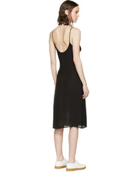 Robe en soie noire Araks