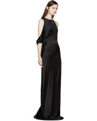 Robe en soie noire Ann Demeulemeester