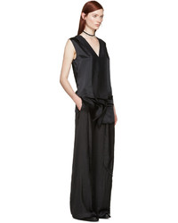 Robe en soie noire Ann Demeulemeester