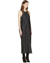 Robe en soie noire Haider Ackermann