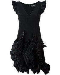 Robe en soie noire Capucci