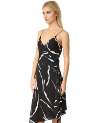 Robe en soie noire Diane von Furstenberg