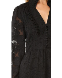 Robe en soie noire Parker