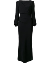 Robe en soie noire Giorgio Armani