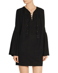 Robe en soie noire Rachel Zoe