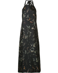 Robe en soie noire Josh Goot