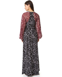 Robe en soie noire BCBGMAXAZRIA