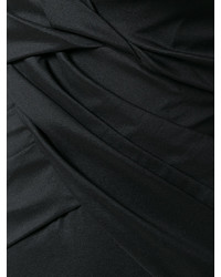 Robe en soie noire Talbot Runhof