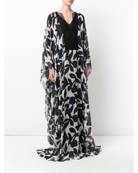 Robe en soie noire Talbot Runhof