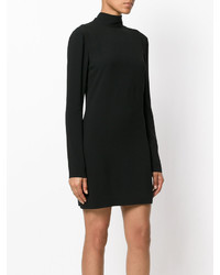 Robe en soie noire Saint Laurent