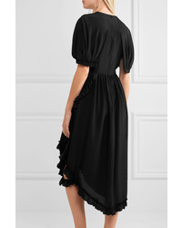 Robe en soie noire Simone Rocha