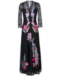 Robe en soie noire Temperley London