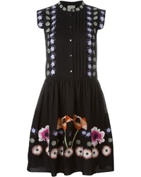 Robe en soie noire Temperley London