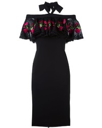 Robe en soie noire Temperley London