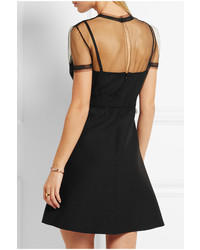 Robe en soie noire Valentino