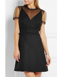 Robe en soie noire Valentino