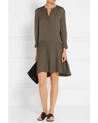 Robe en soie olive Theory