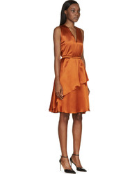 Robe en soie orange Givenchy