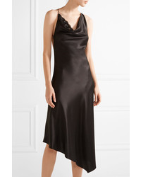 Robe en soie ornée noire Altuzarra