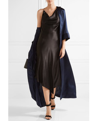 Robe en soie ornée noire Altuzarra