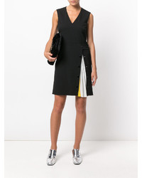 Robe en soie plissée noire Emilio Pucci