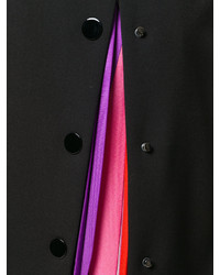 Robe en soie plissée noire Emilio Pucci