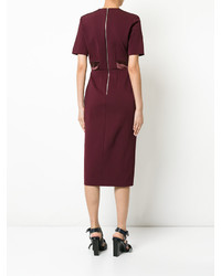 Robe en soie pourpre foncé Dion Lee