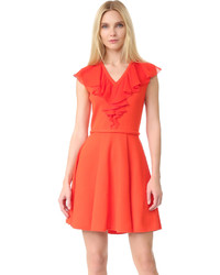 Robe en soie rouge Giambattista Valli