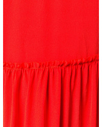 Robe en soie rouge Semi-Couture