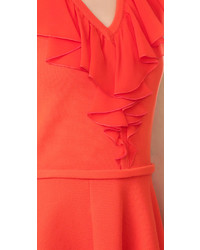 Robe en soie rouge Giambattista Valli