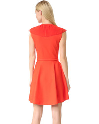 Robe en soie rouge Giambattista Valli