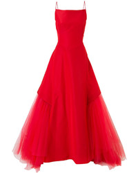 Robe en soie rouge Zac Posen