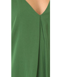 Robe en soie verte Alice + Olivia