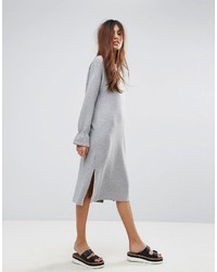 Robe en tricot grise French Connection