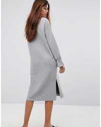 Robe en tricot grise French Connection