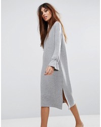 Robe en tricot grise French Connection