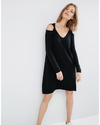 Robe en tricot noire Asos