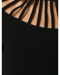 Robe en tricot noire Moschino