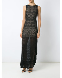 Robe en tricot noire Cecilia Prado