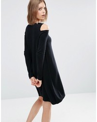 Robe en tricot noire Asos